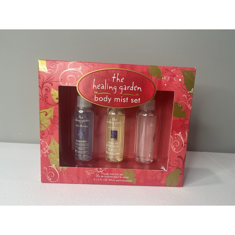 The Healing Garden Body Most Set Of 3 2oz Box Lavender, Jasmine, Sleep Well‎
